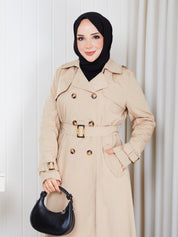 Kemerli trenckot tas renk